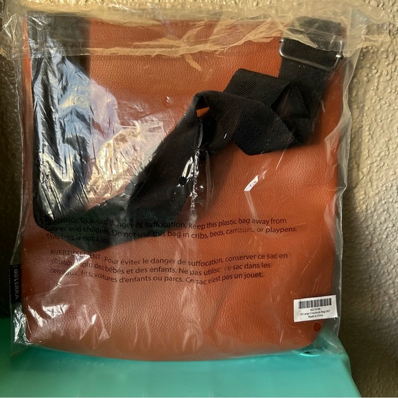 doTERRA Cross Body Adjustable Bag Purse  Blue White Brown Color Block NEW - Picture 10 of 11